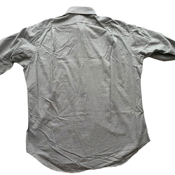 Polo Ralph Lauren REGENT Classic Fit Shirt L/S Mini Check Green Brown Sz L - Picture 3 of 8